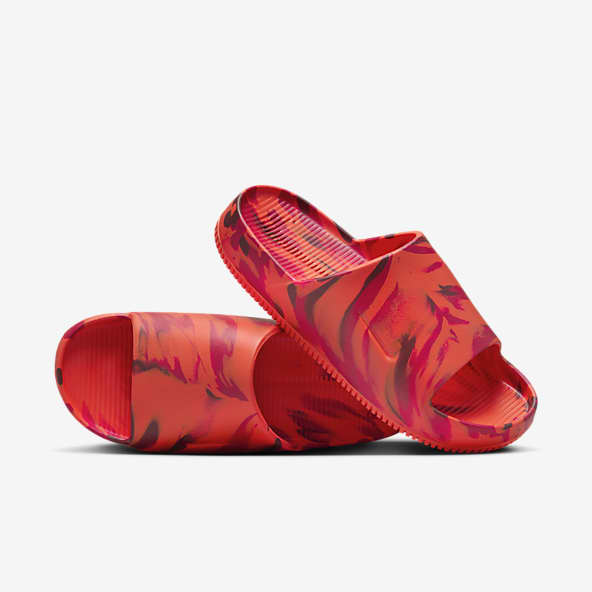 Unisex Rojo Sandalias. Nike US